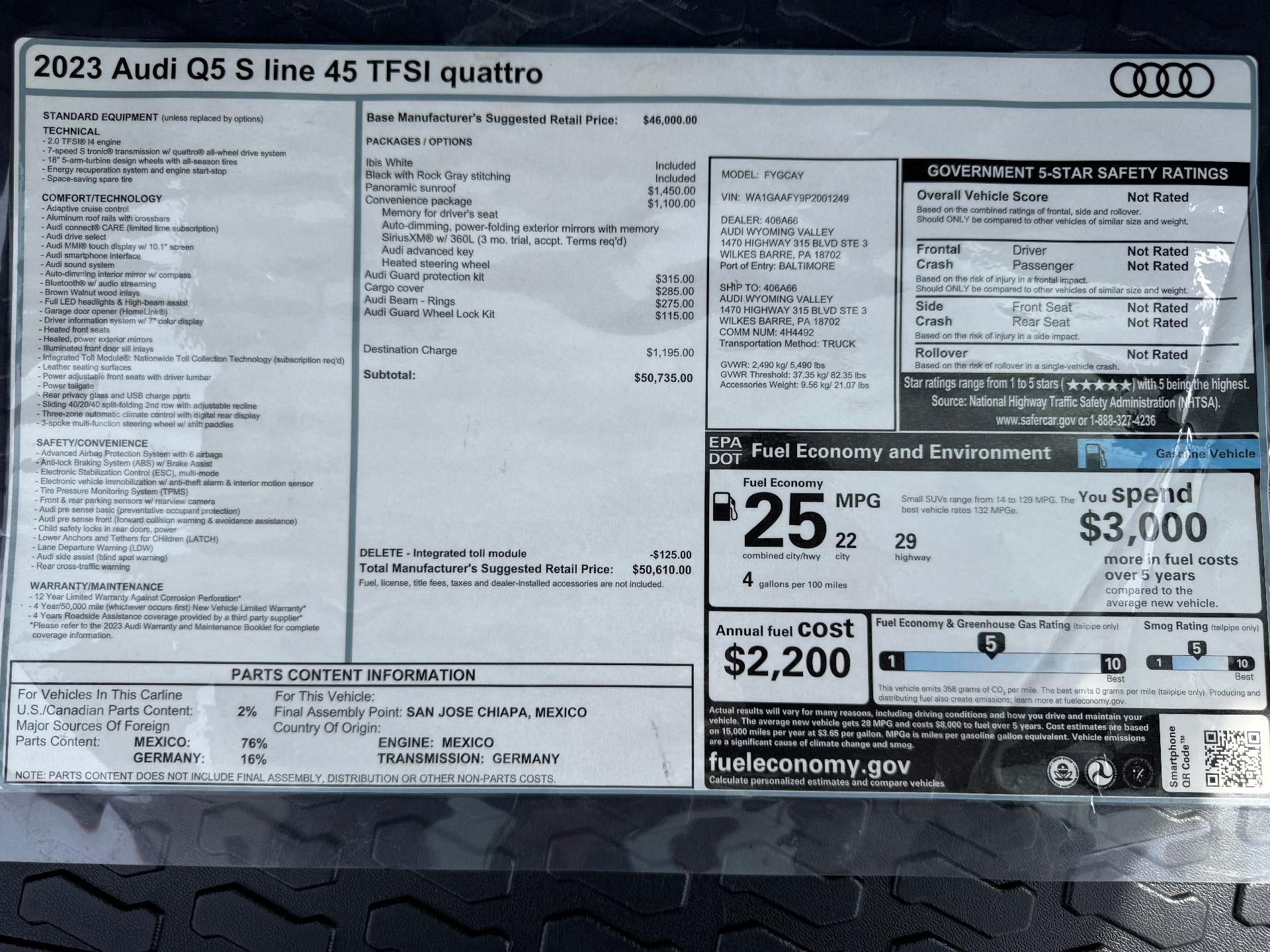 2023 Audi Q5 S line Premium