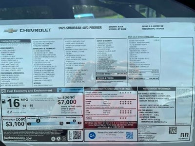 2026 Chevrolet Suburban Premier